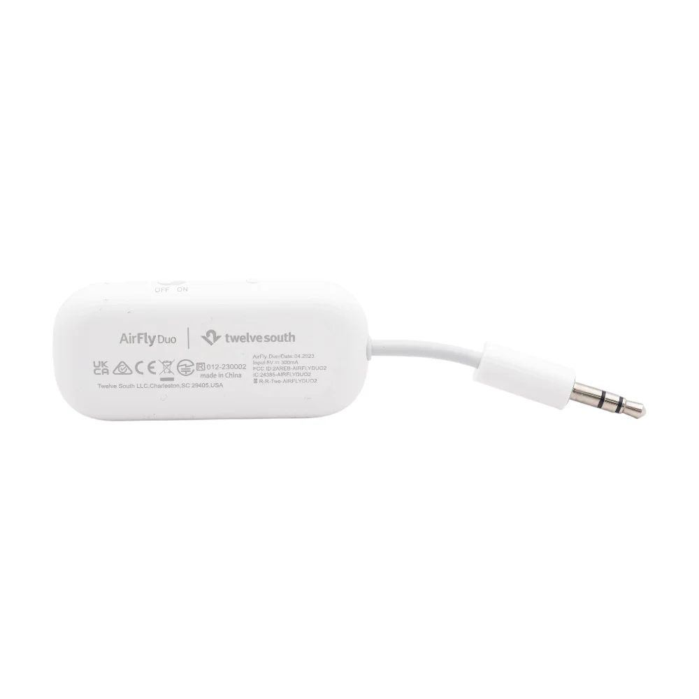 White AirFly Duo Bluetooth Wireless Transmitter - Image 2
