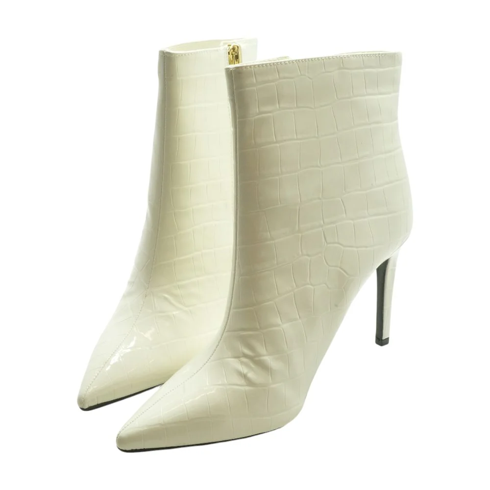White Ankle Boots