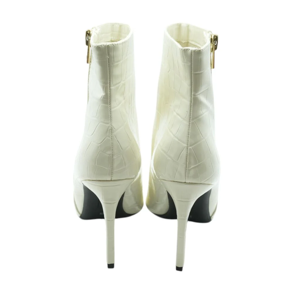 White Ankle Boots - Image 2