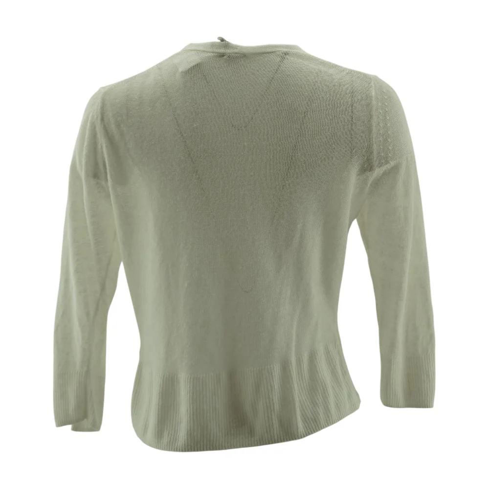 White Cardigan Sweater - Image 2