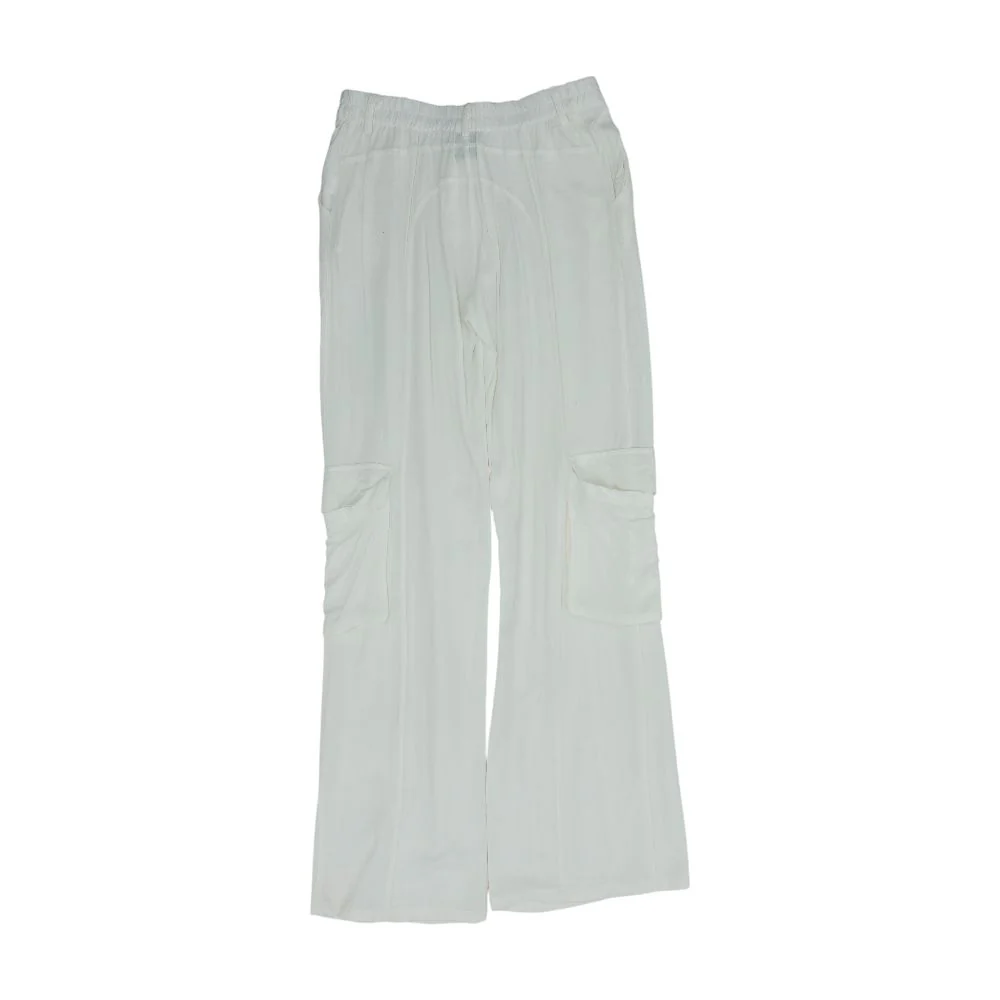 White Casual Relaxed Pants - Image 2