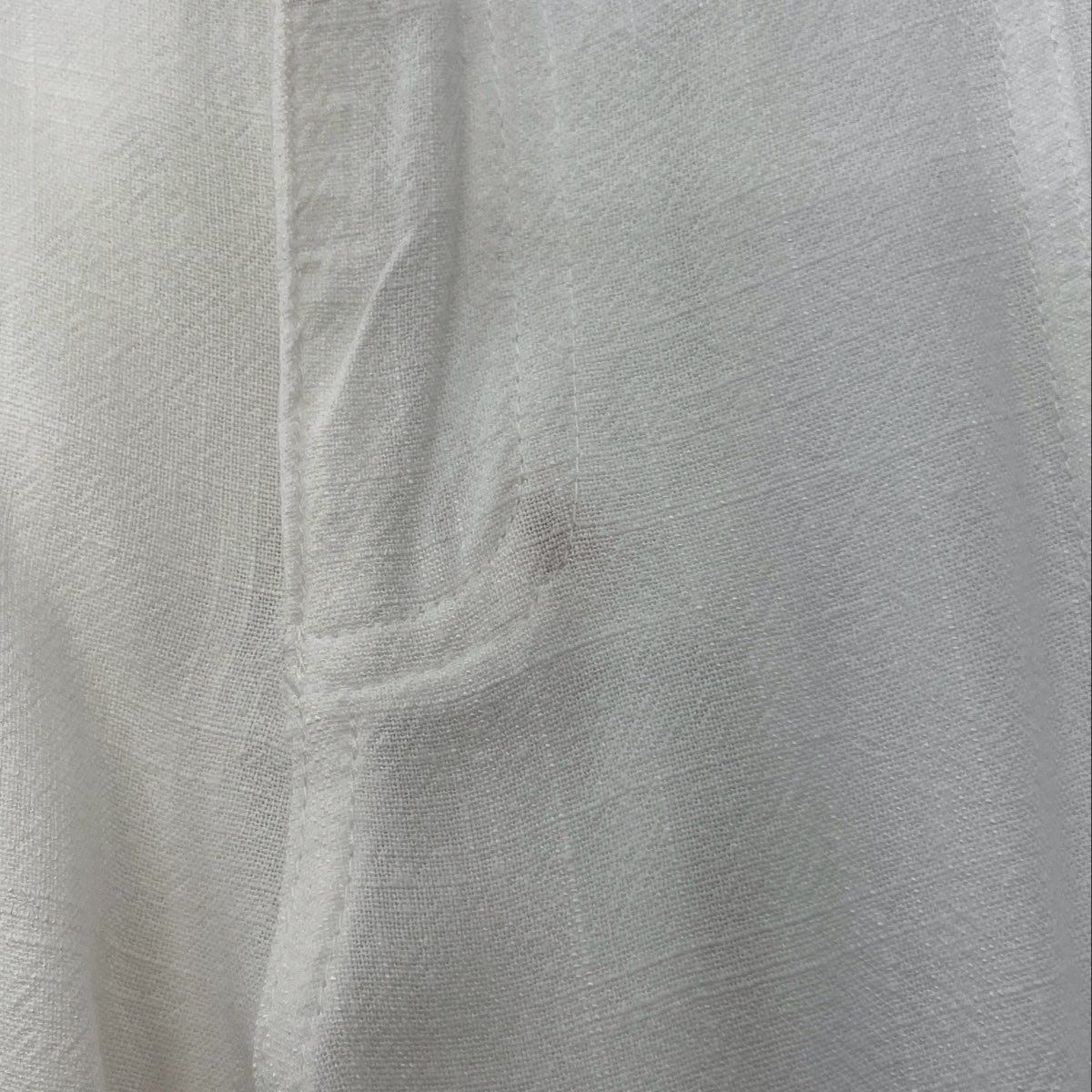 White Casual Relaxed Pants - Image 3