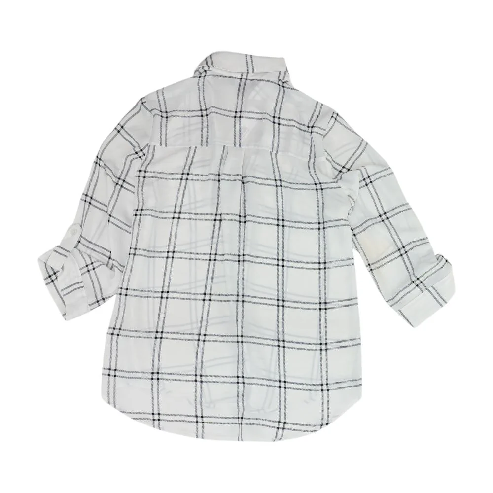 White Check Button Down - Image 2
