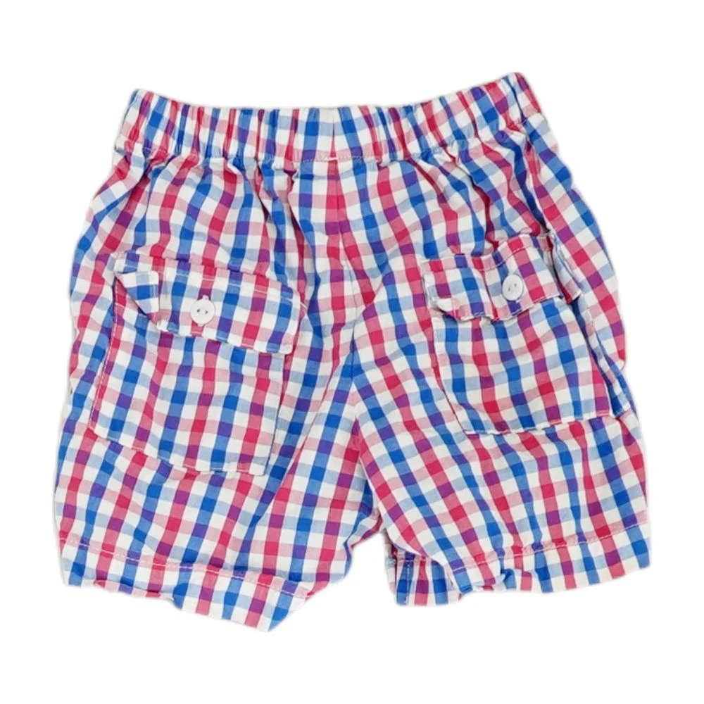 White Check Chino Shorts - Image 2