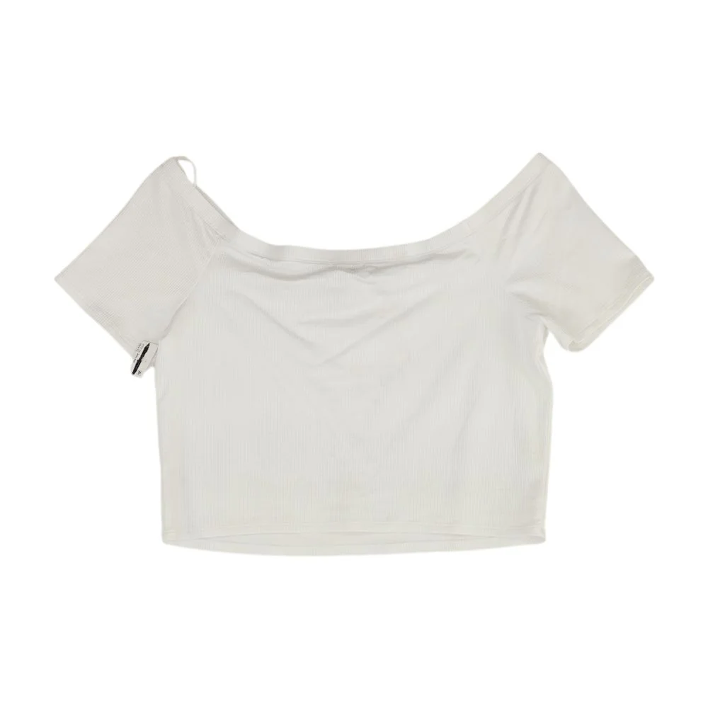 White Cropped Blouse - Image 2