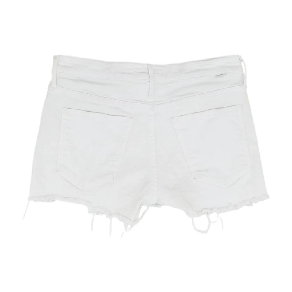 White Denim Shorts - Image 2