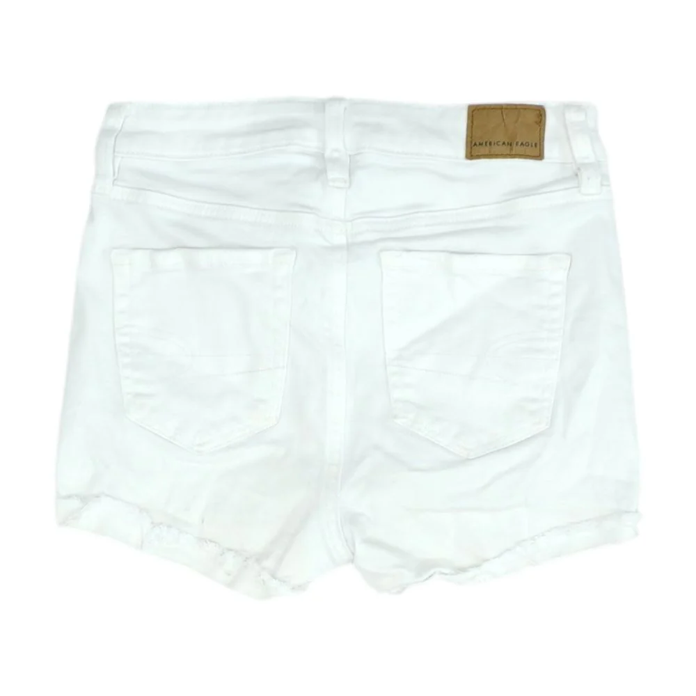 White Denim Shorts - Image 2