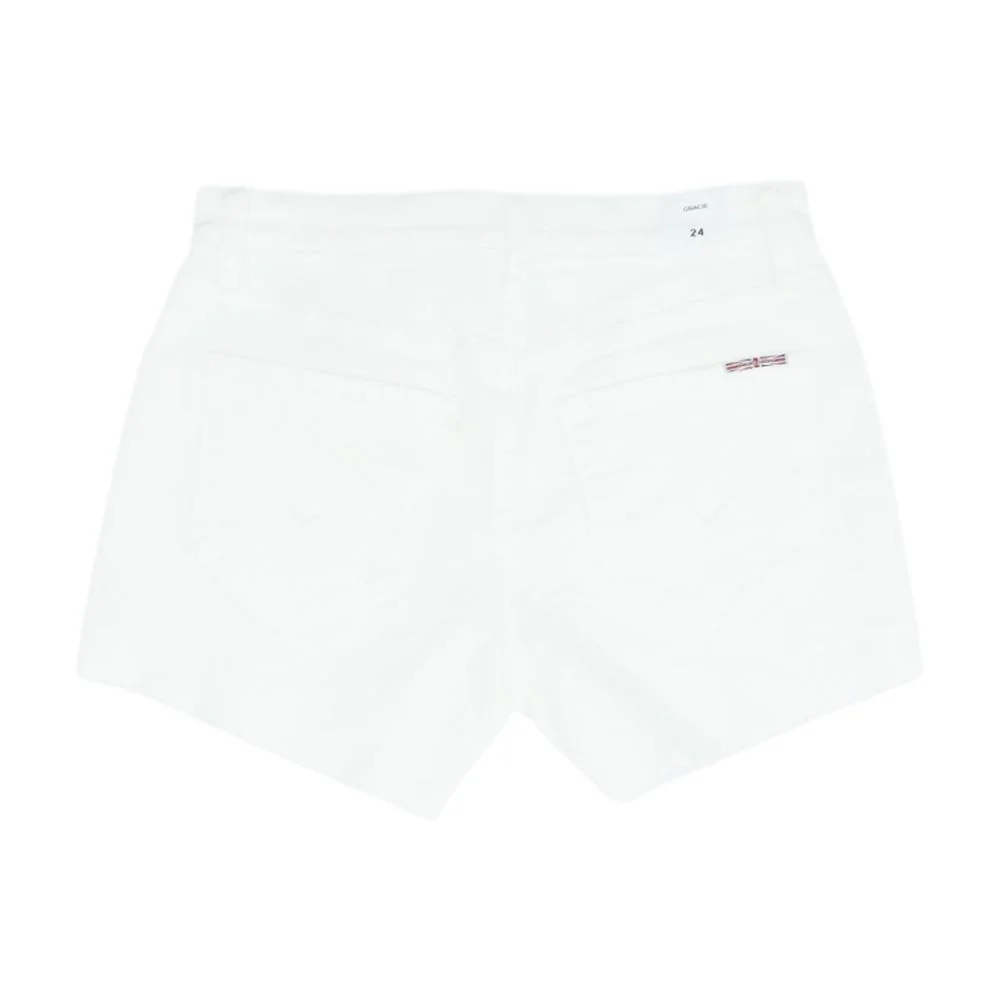 White Denim Shorts - Image 2