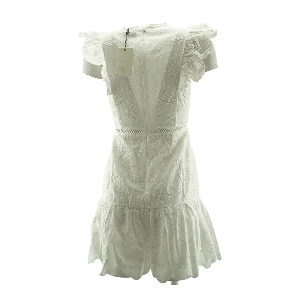 White Eyelet Mini Dress - Image 2