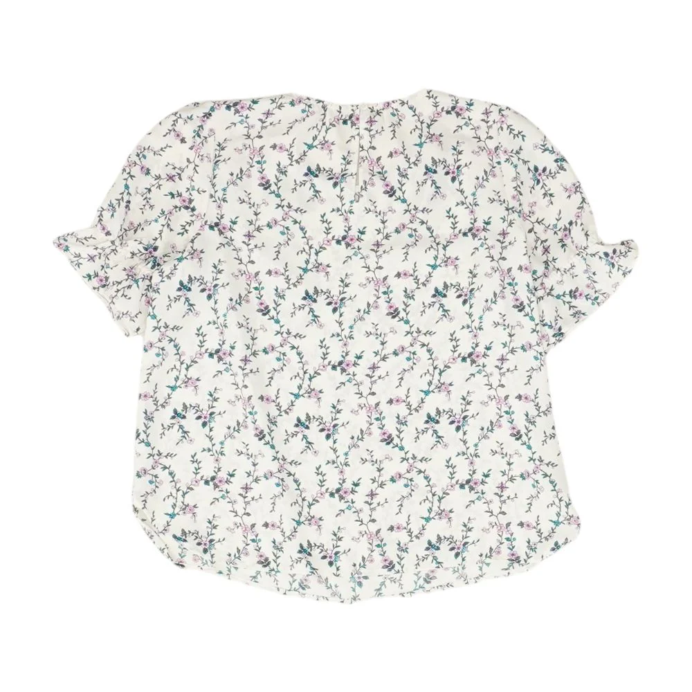 White Floral Blouse - Image 2