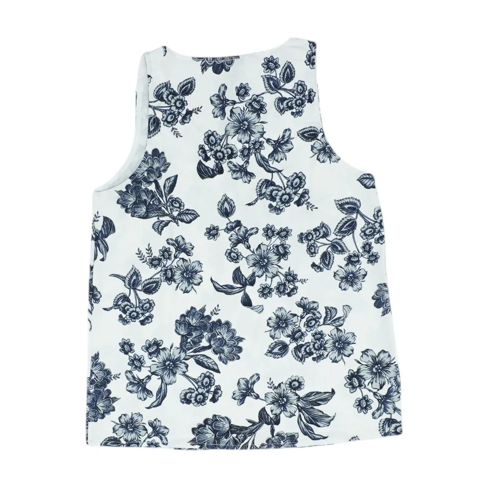 White Floral Blouse - Image 2
