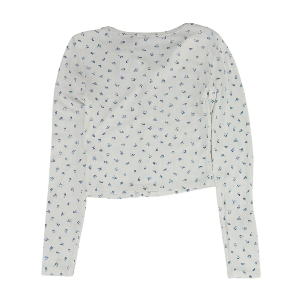 White Floral Blouse - Image 2