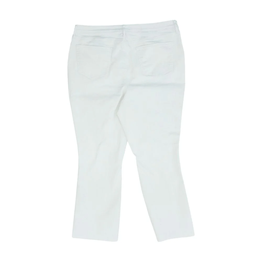 White High Rise Slim Bootcut Leg Jeans - Image 2