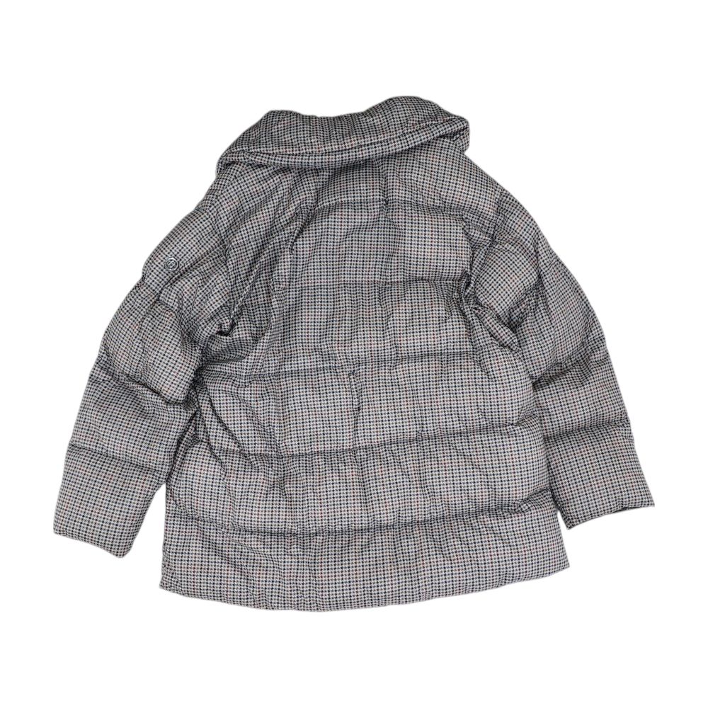 White Houndstooth Puffer Jacket - Image 4