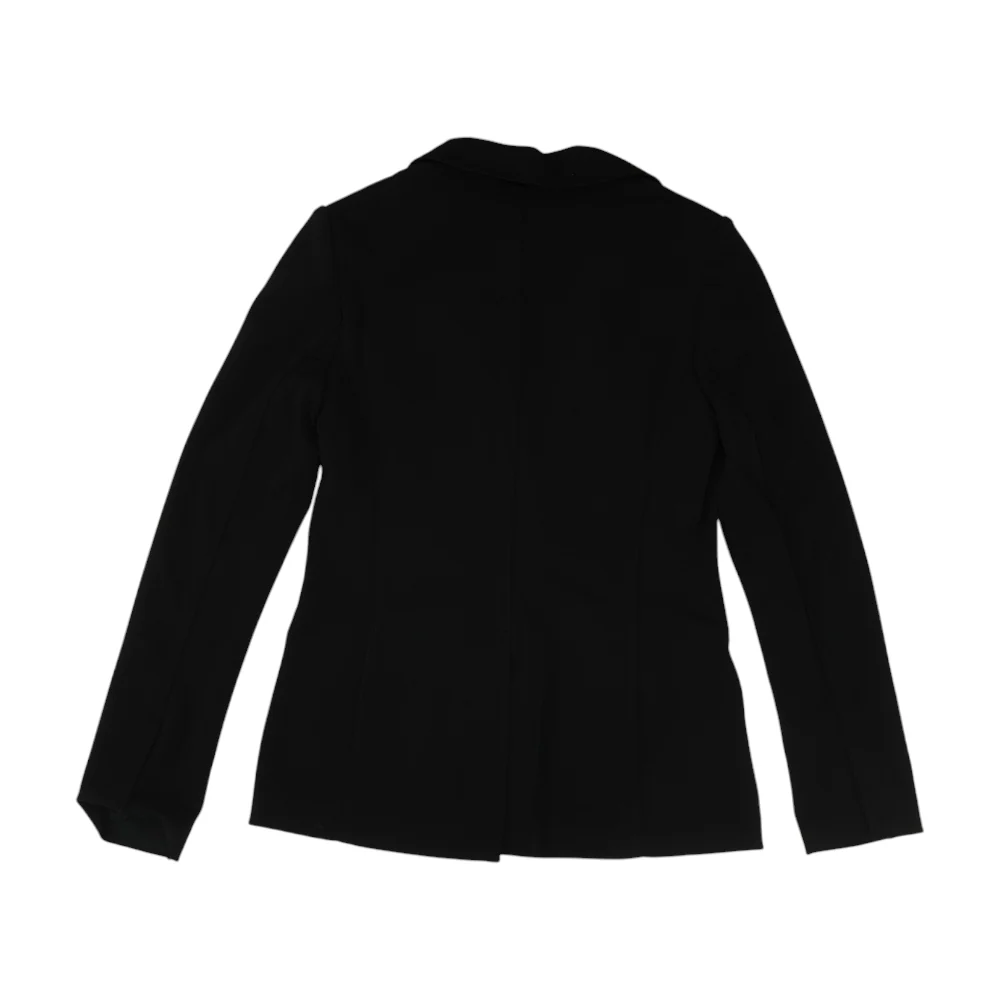 Black Solid Blazer - Image 2