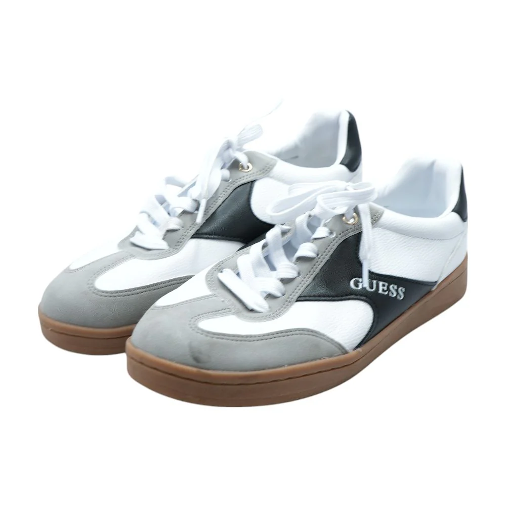 White Lace Up Casual Shoes - Image 2