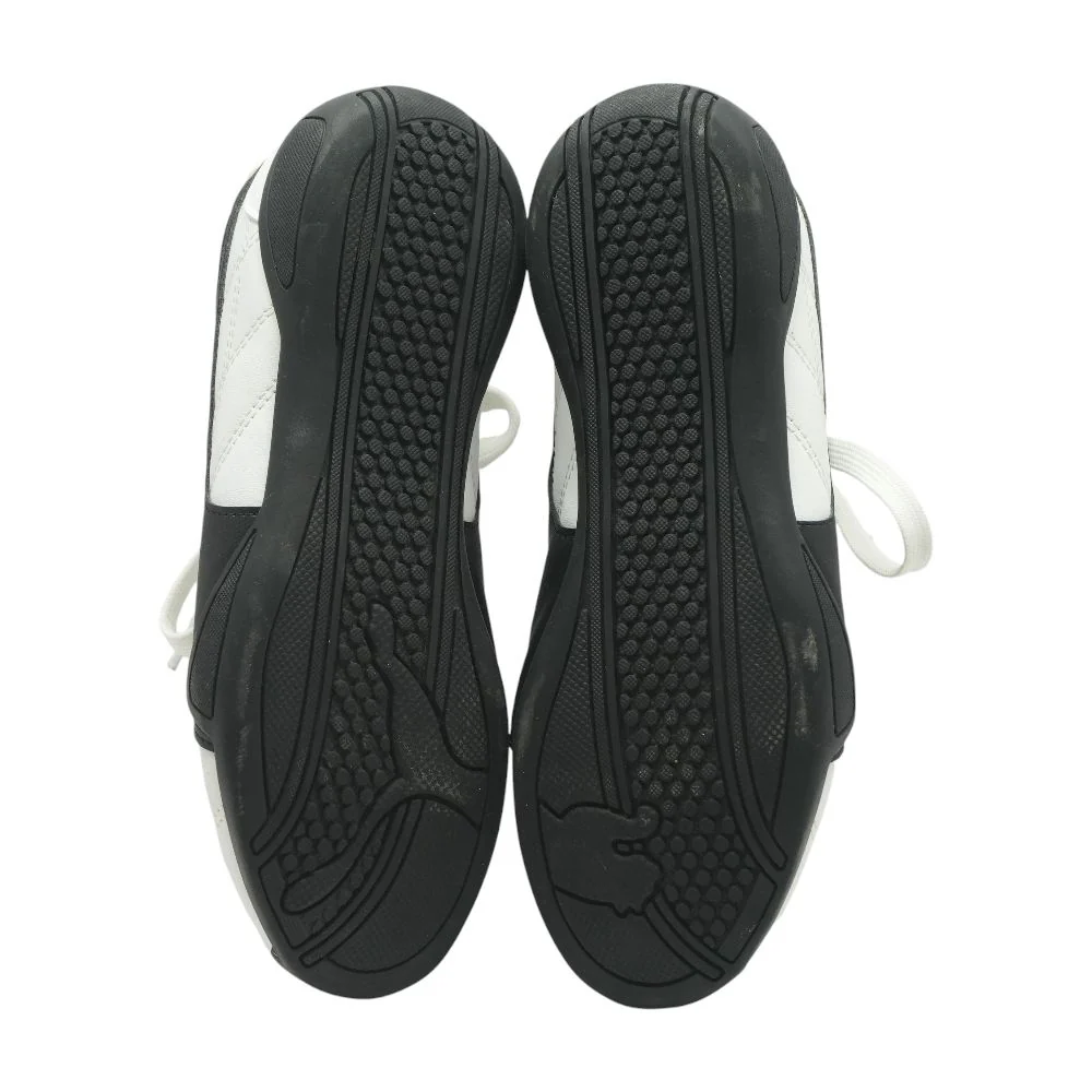 White Leather Athletic Shoes - Image 3