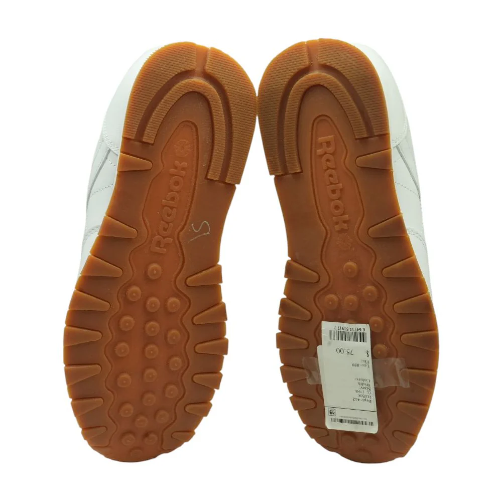 White Low Top Athletic Shoes - Image 3