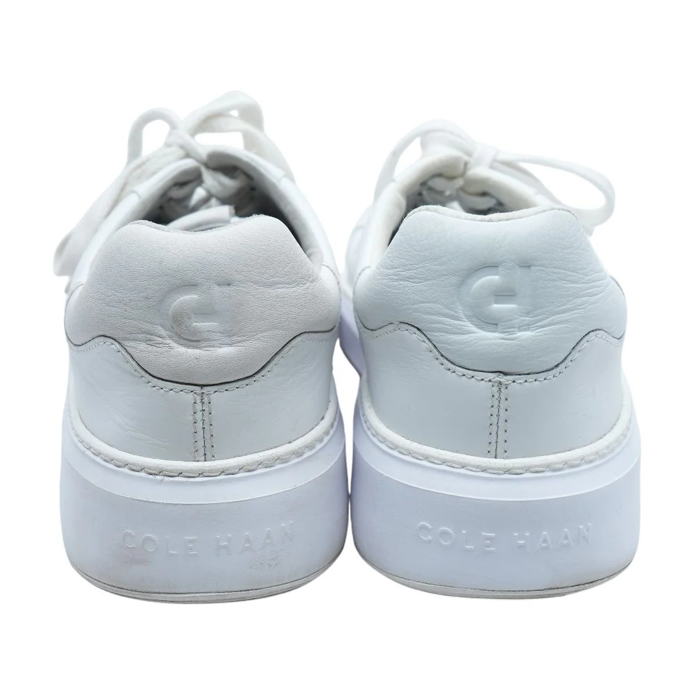 White Low Top Athletic Shoes - Image 2