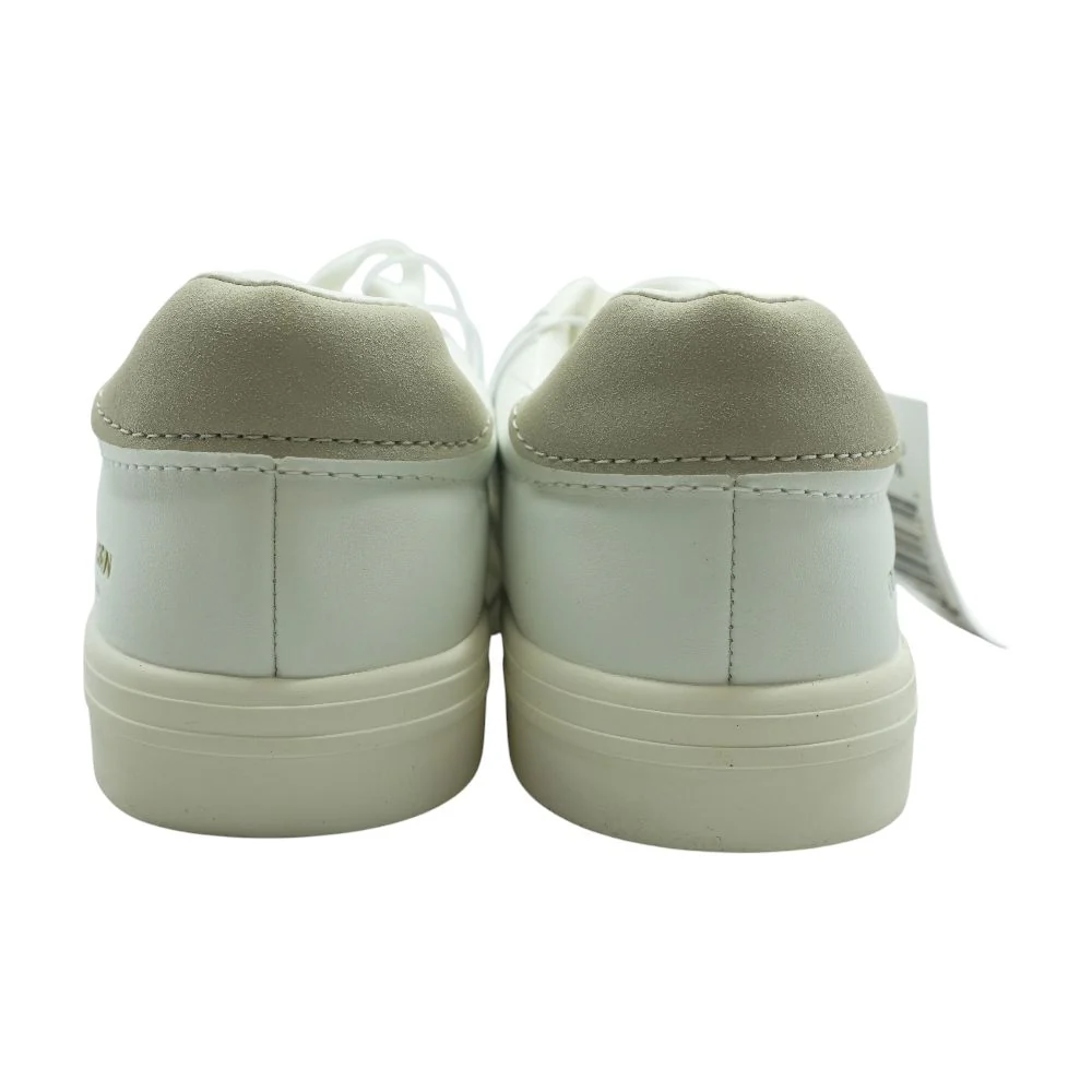 White Low Top Athletic Shoes - Image 2