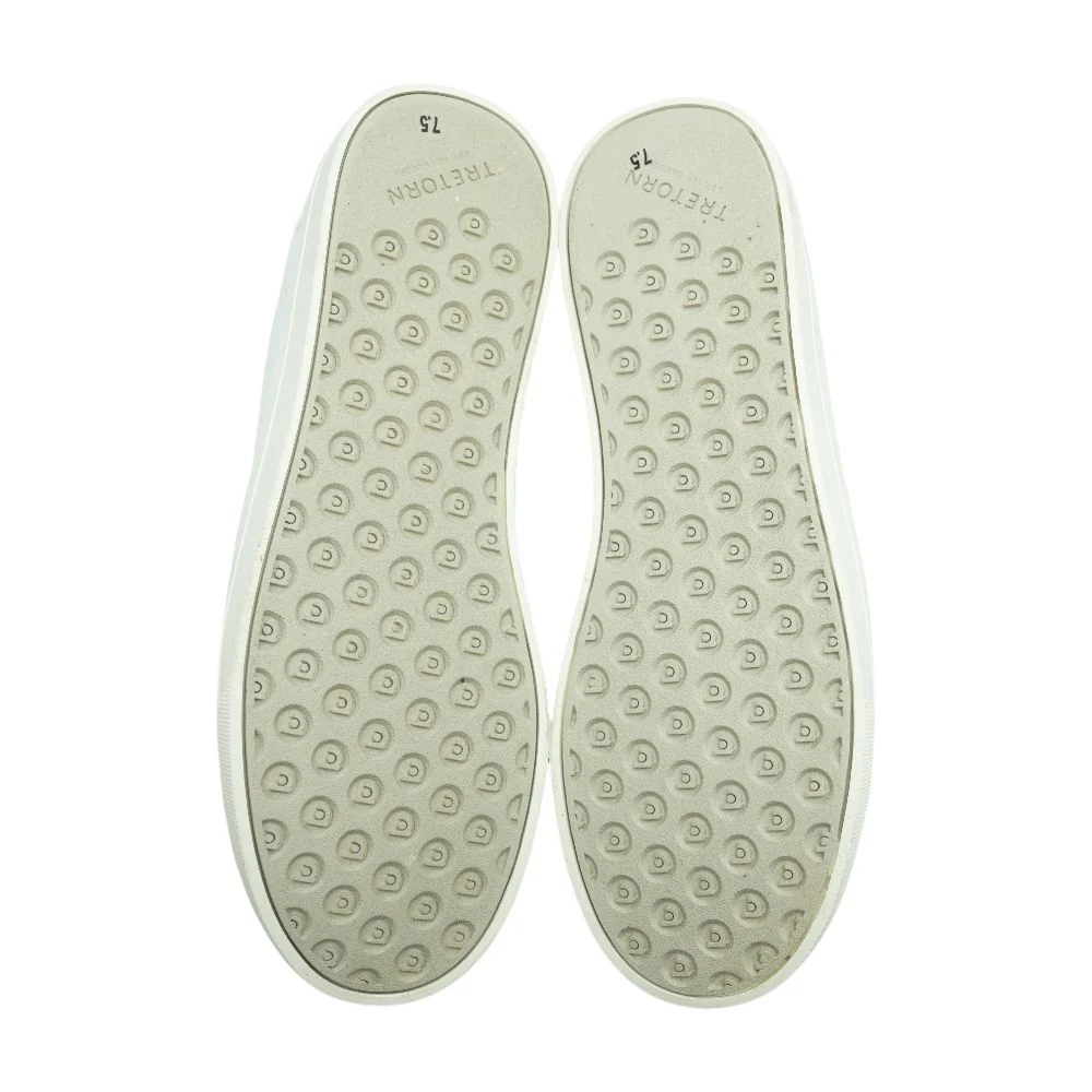 White Low Top Athletic Shoes - Image 3