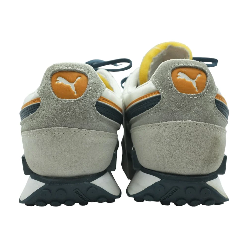 White Low Top Athletic Shoes - Image 2