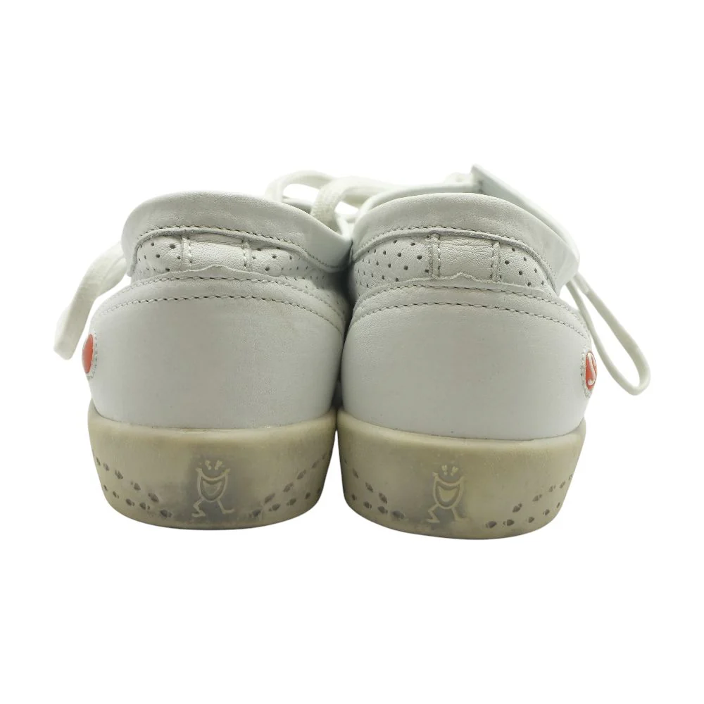 White Low Top Athletic Shoes - Image 2