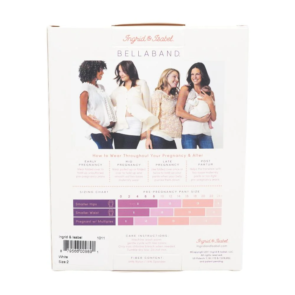 White Maternity Bellaband - Image 2