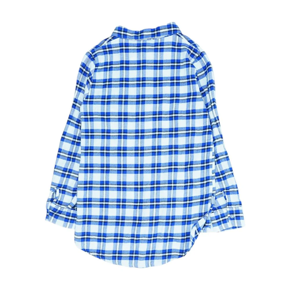 White Plaid Detroit Lions Flannel Button Down - Image 2