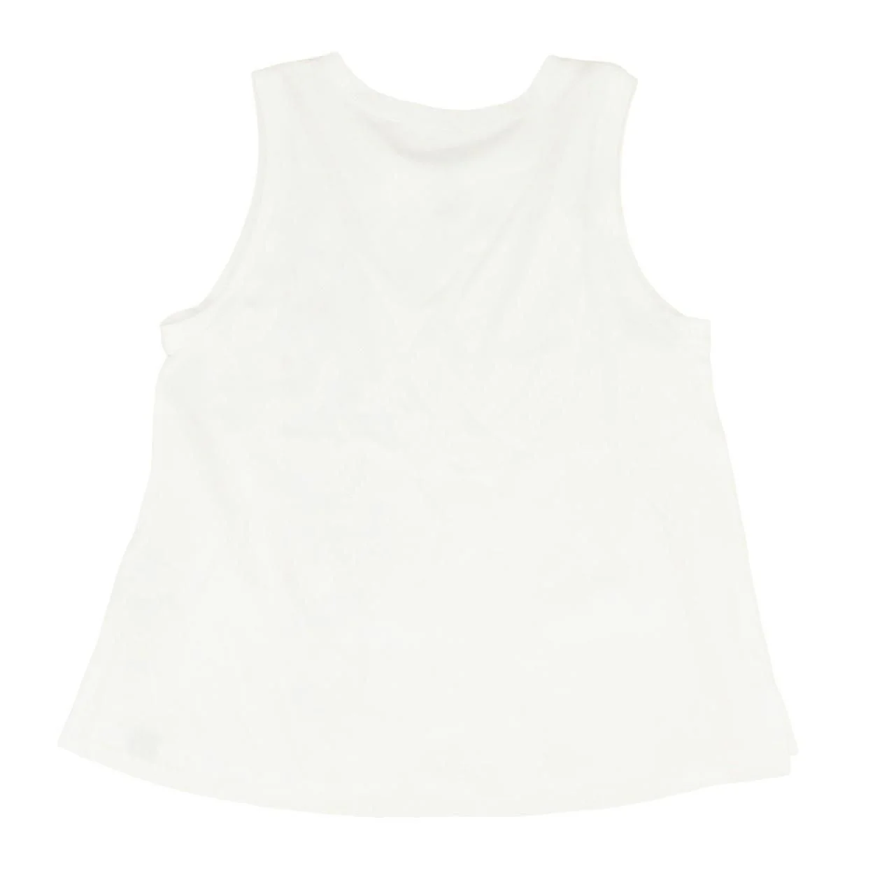 White Solid Active Tank - Image 2