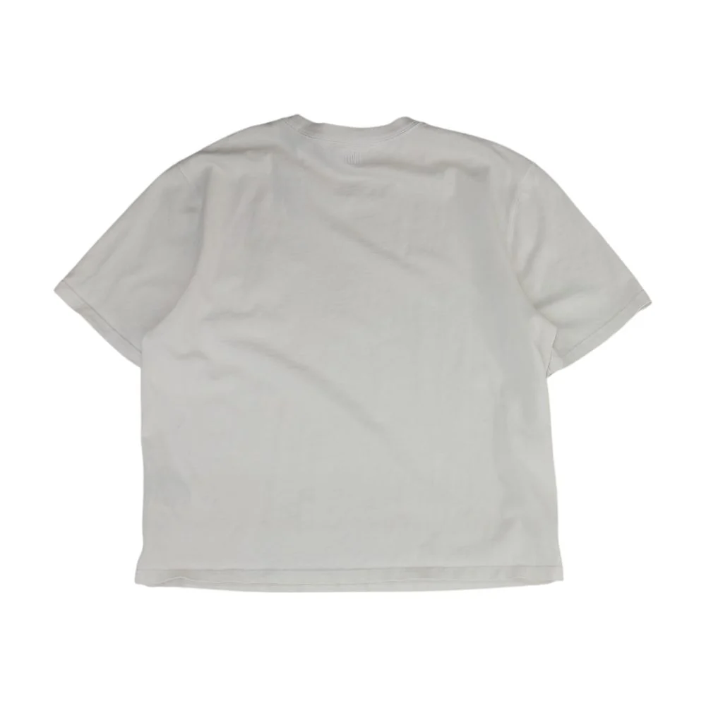 White Solid Crewneck T-Shirt - Image 2