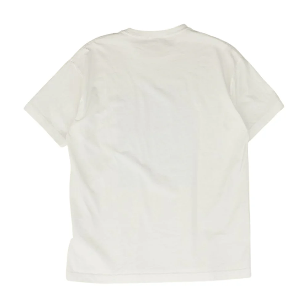 White Solid Crewneck T-Shirt - Image 2