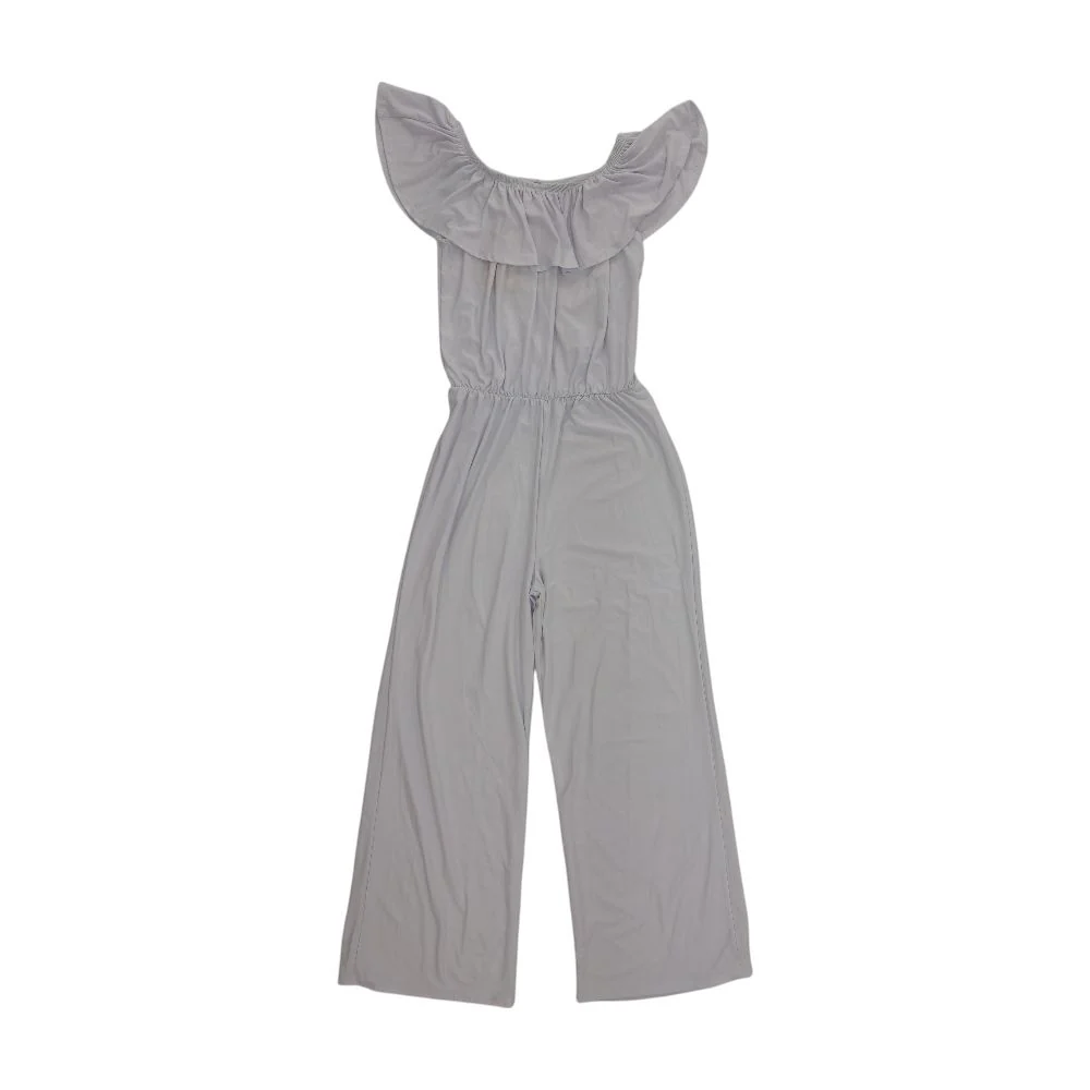White Solid Jumpsuit - Image 2