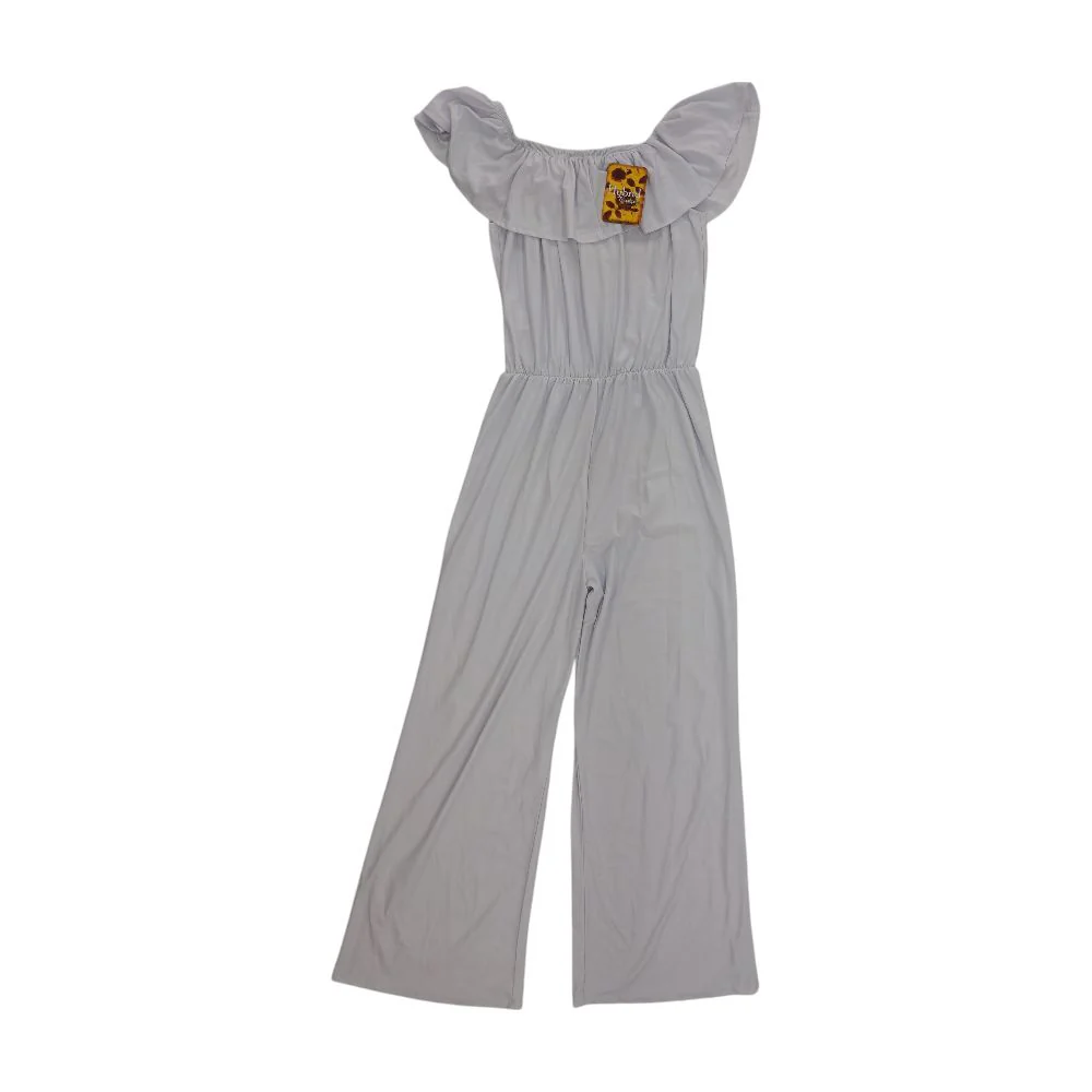 White Solid Jumpsuit - Image 4