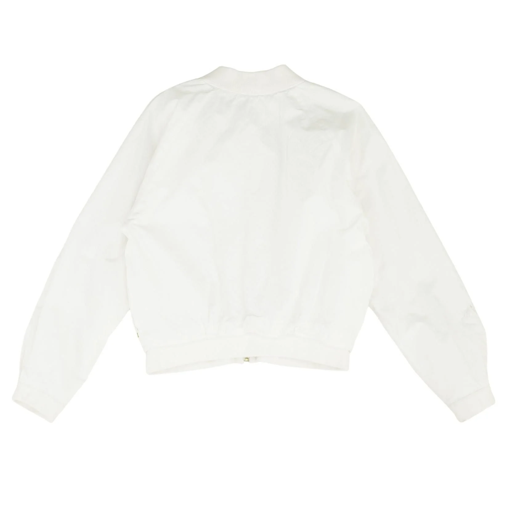 White Solid Lightweight Jacket - Image 2