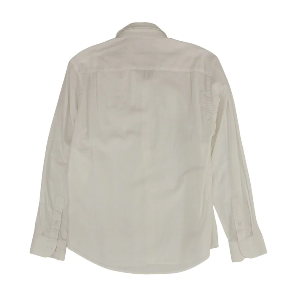 White Solid Long Sleeve Button Down - Image 2