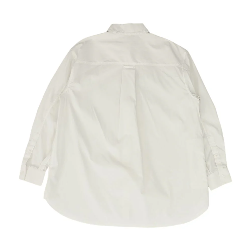 White Solid Long Sleeve Button Down - Image 2