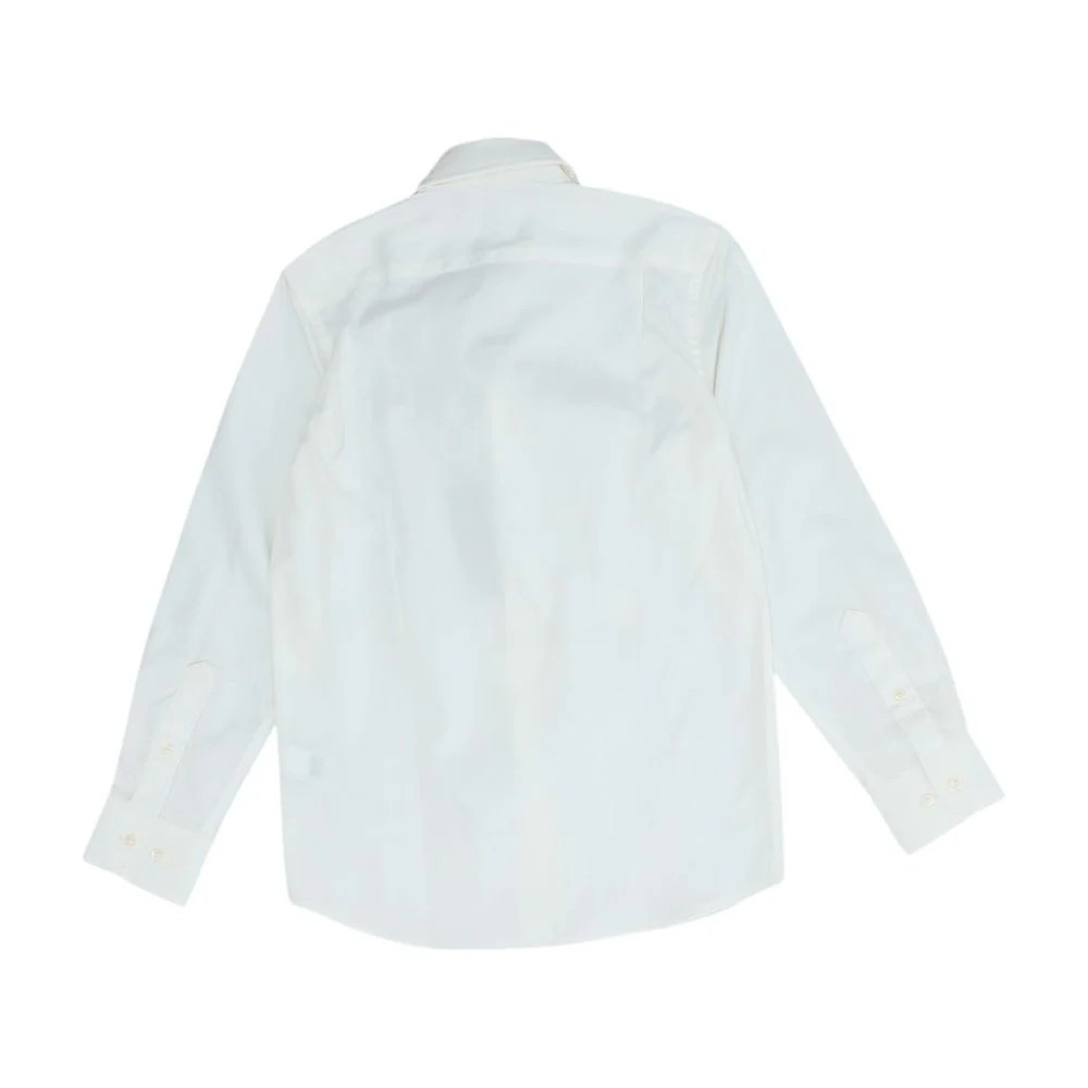 White Solid Long Sleeve Button Down - Image 2