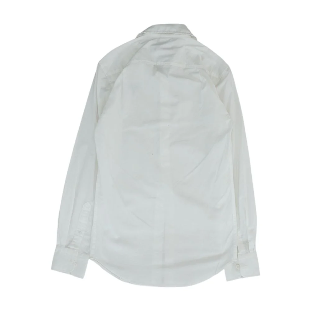 White Solid Long Sleeve Button Down - Image 2