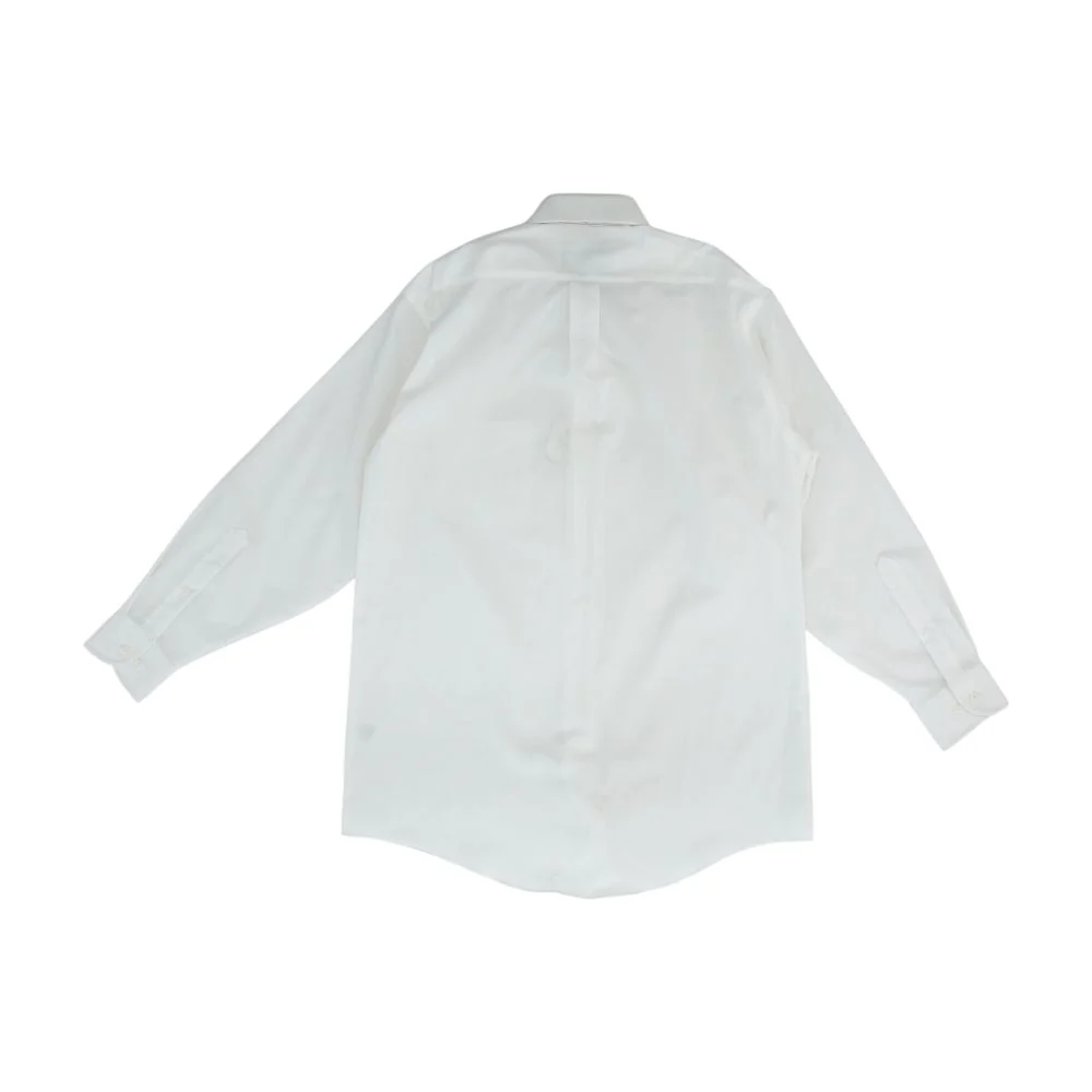 White Solid Long Sleeve Button Down - Image 2