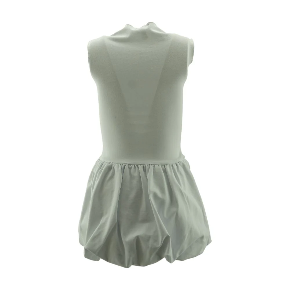 White Solid Mini Dress - Image 2