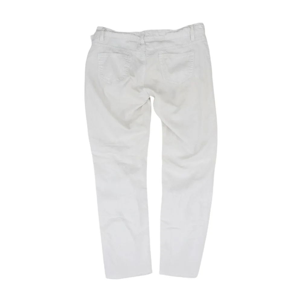 White Solid Pants - Image 2