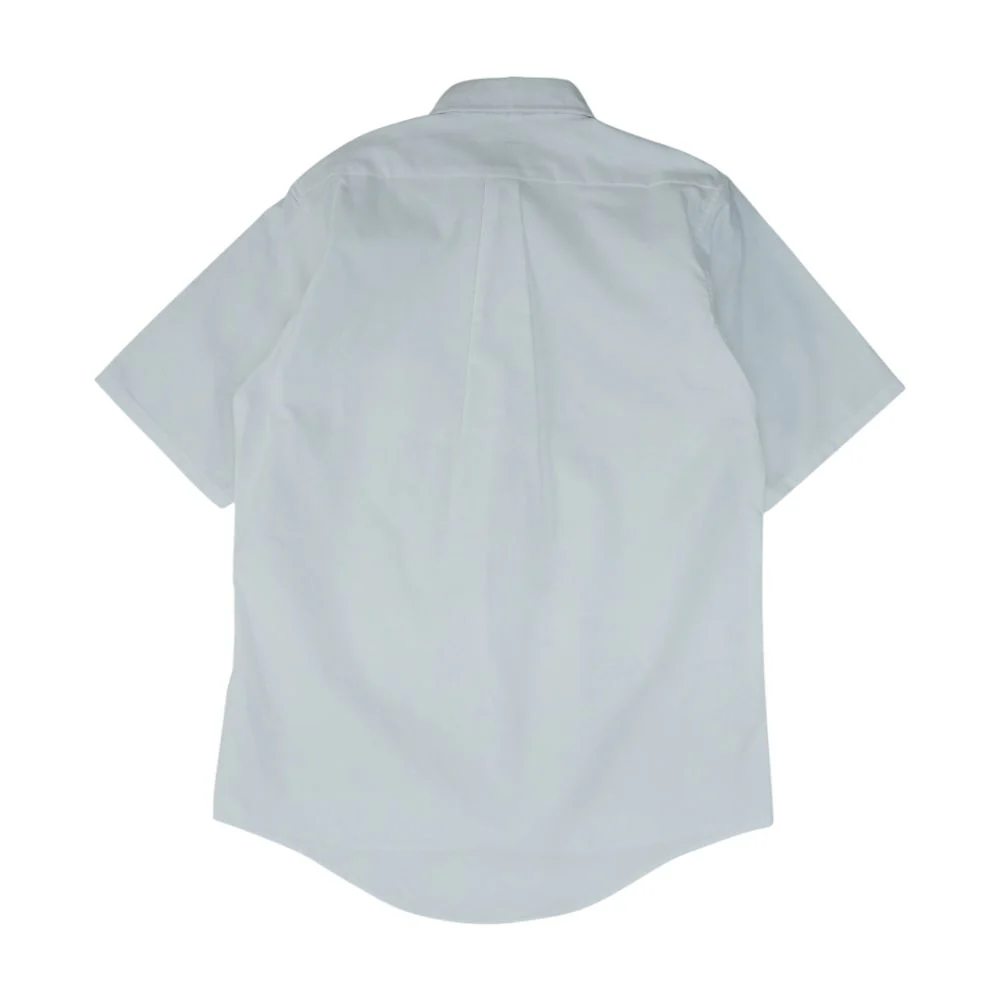 White Solid Short Sleeve Button Down - Image 2
