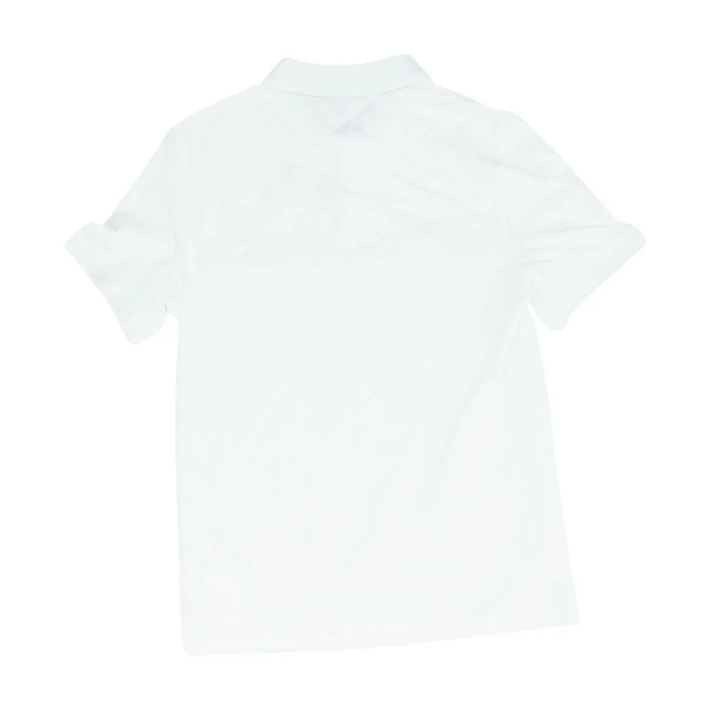 White Solid Short Sleeve Polo - Image 2