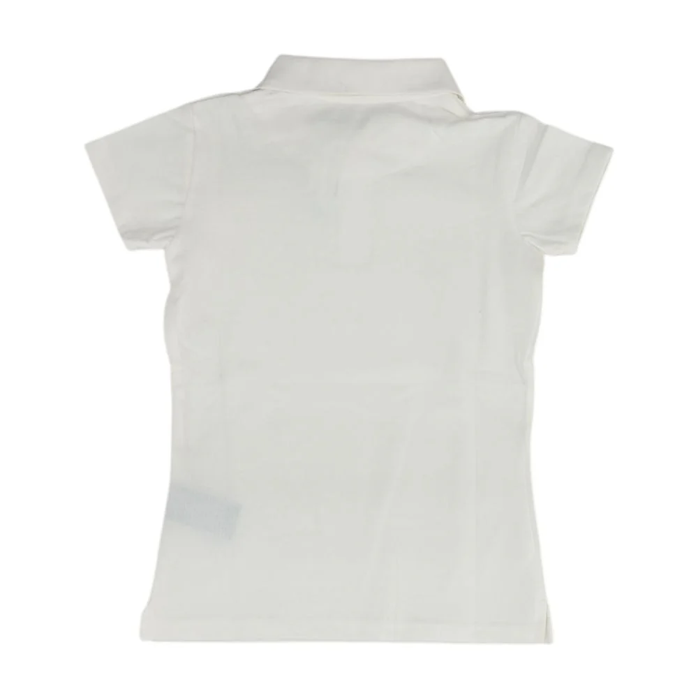 White Solid Short Sleeve Polo - Image 2