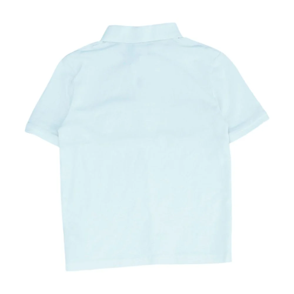 White Solid Short Sleeve Polo - Image 2