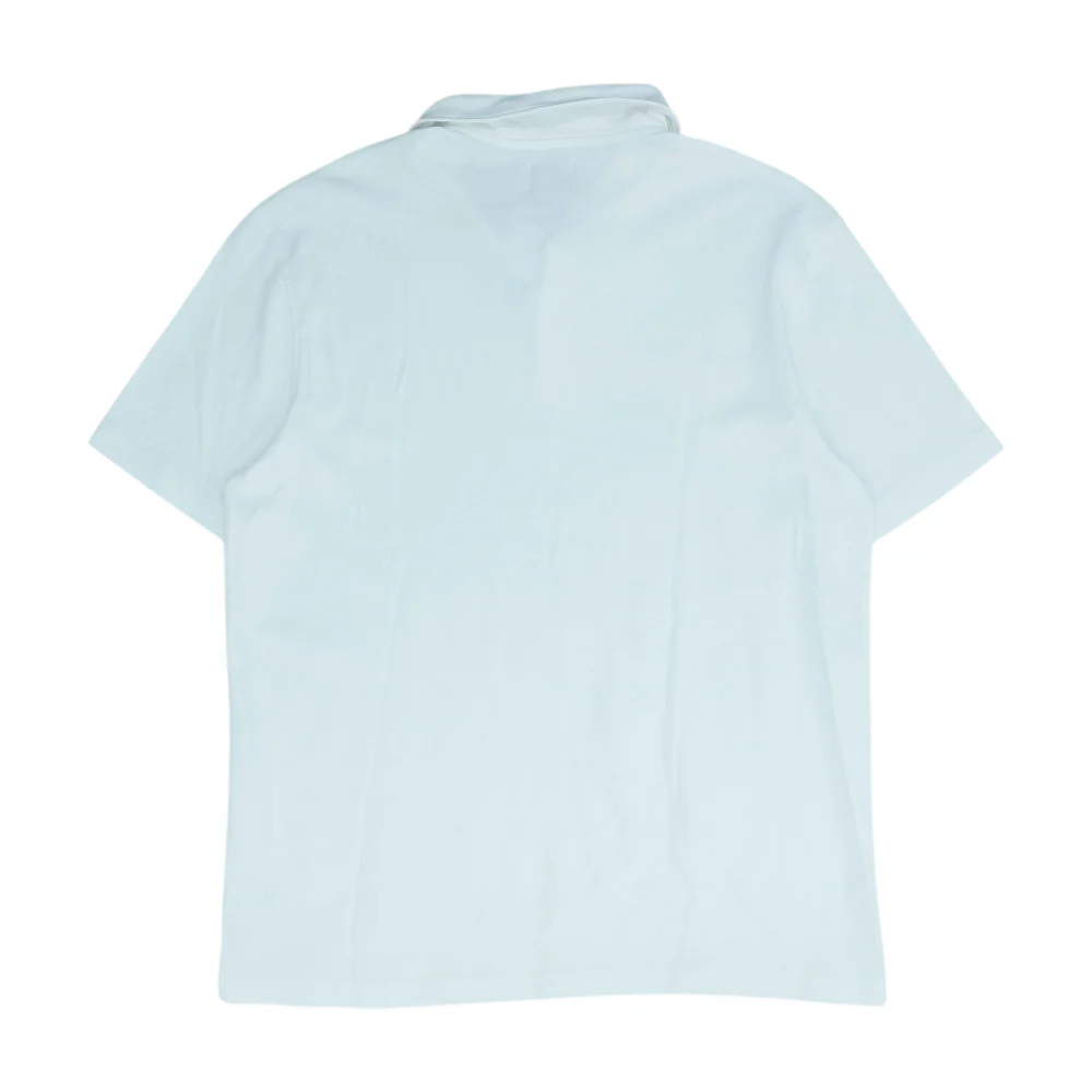 White Solid Short Sleeve Polo - Image 2