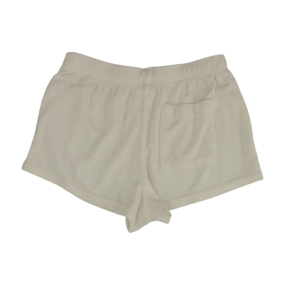 White Solid Shorts - Image 2
