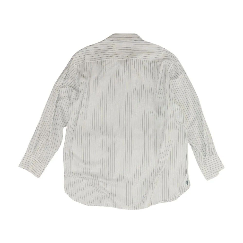 White Striped Long Sleeve Button Down - Image 2