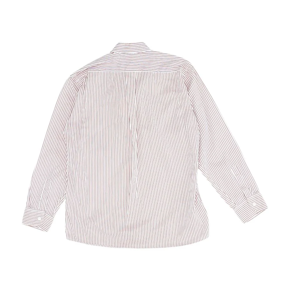 White Striped Long Sleeve Button Down - Image 2
